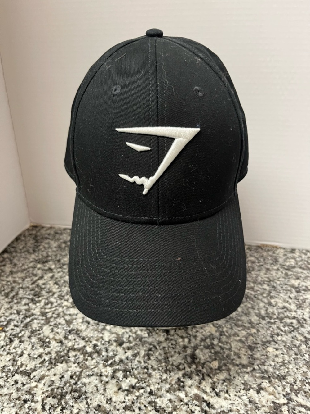 Gymshark Black Cap with White Logo